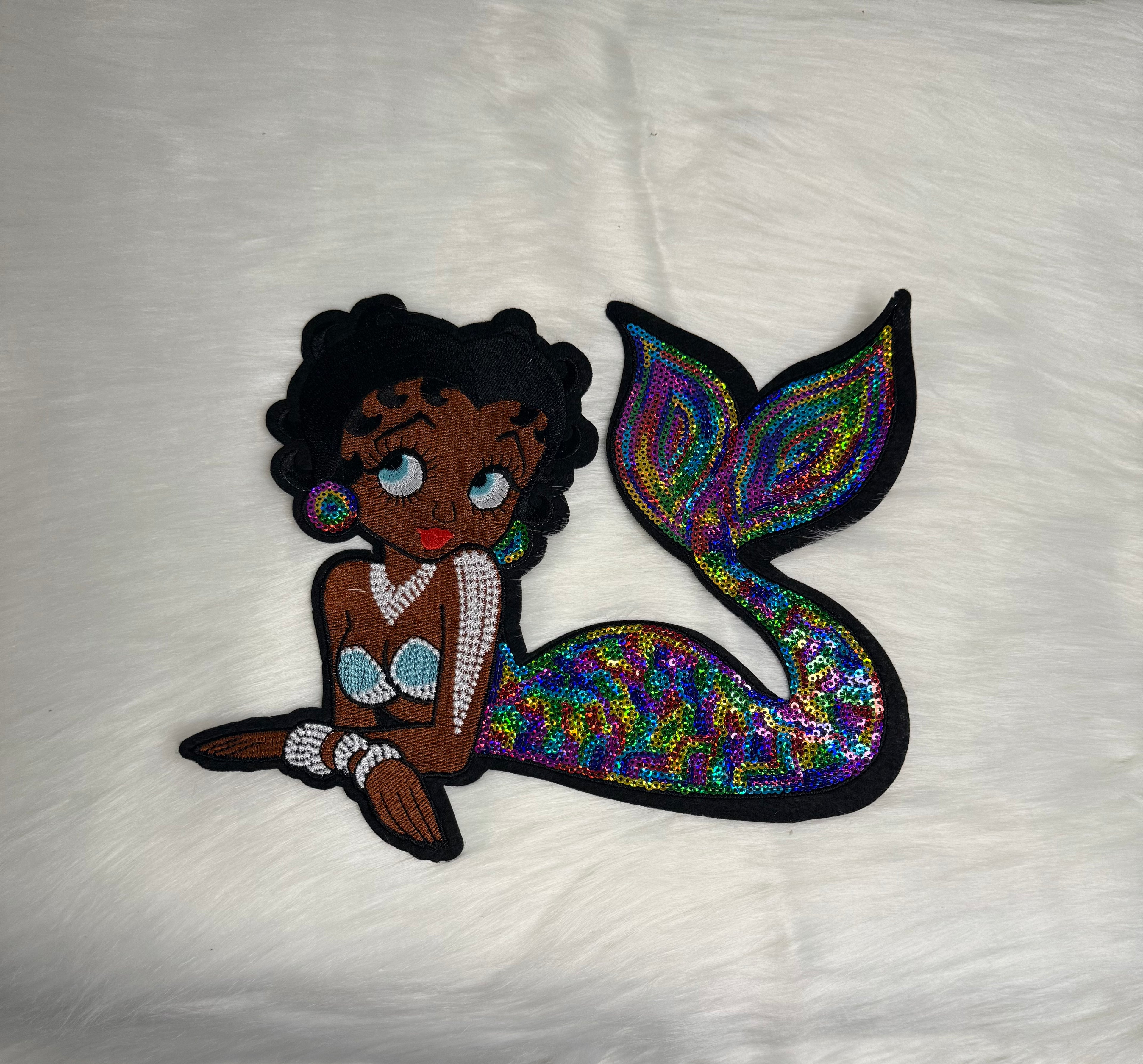 Mermaid Betty Boop Big Patch