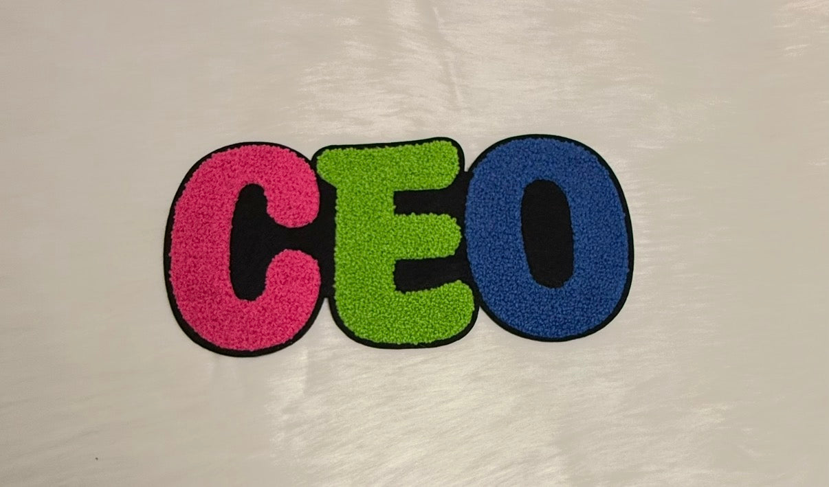 CEO Colorful Iron-On Big Patch