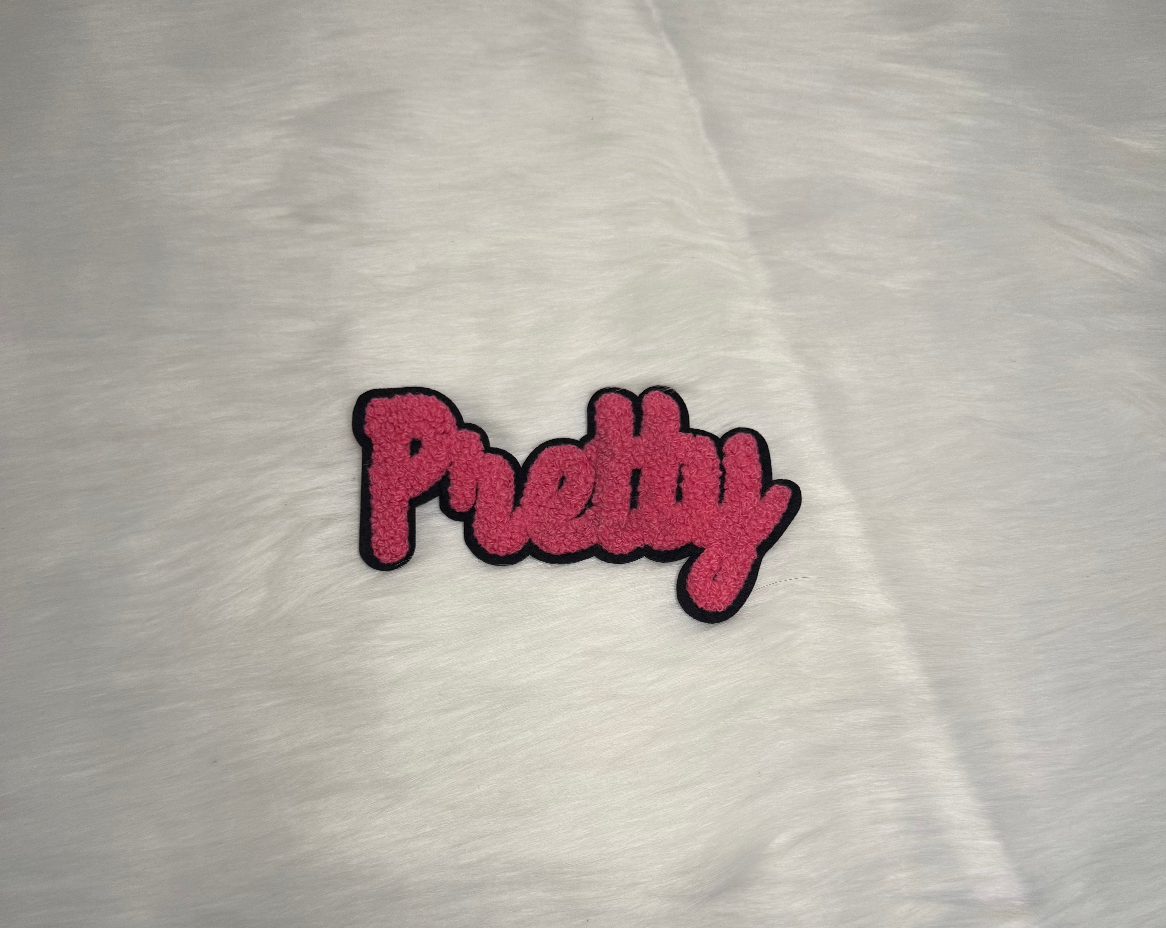The Word Pretty Fluffy Patch