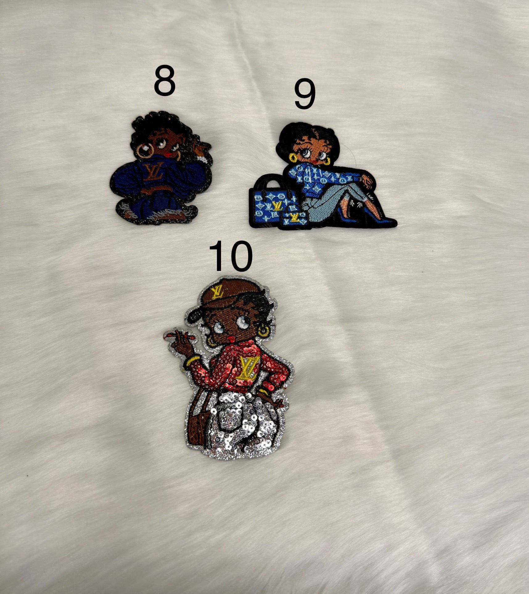 Inspired LV Betty Boop Patches