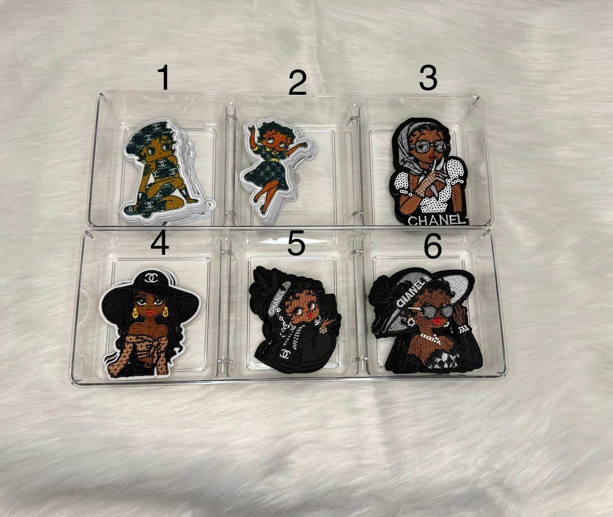 Inspired CC Betty Boop Patches