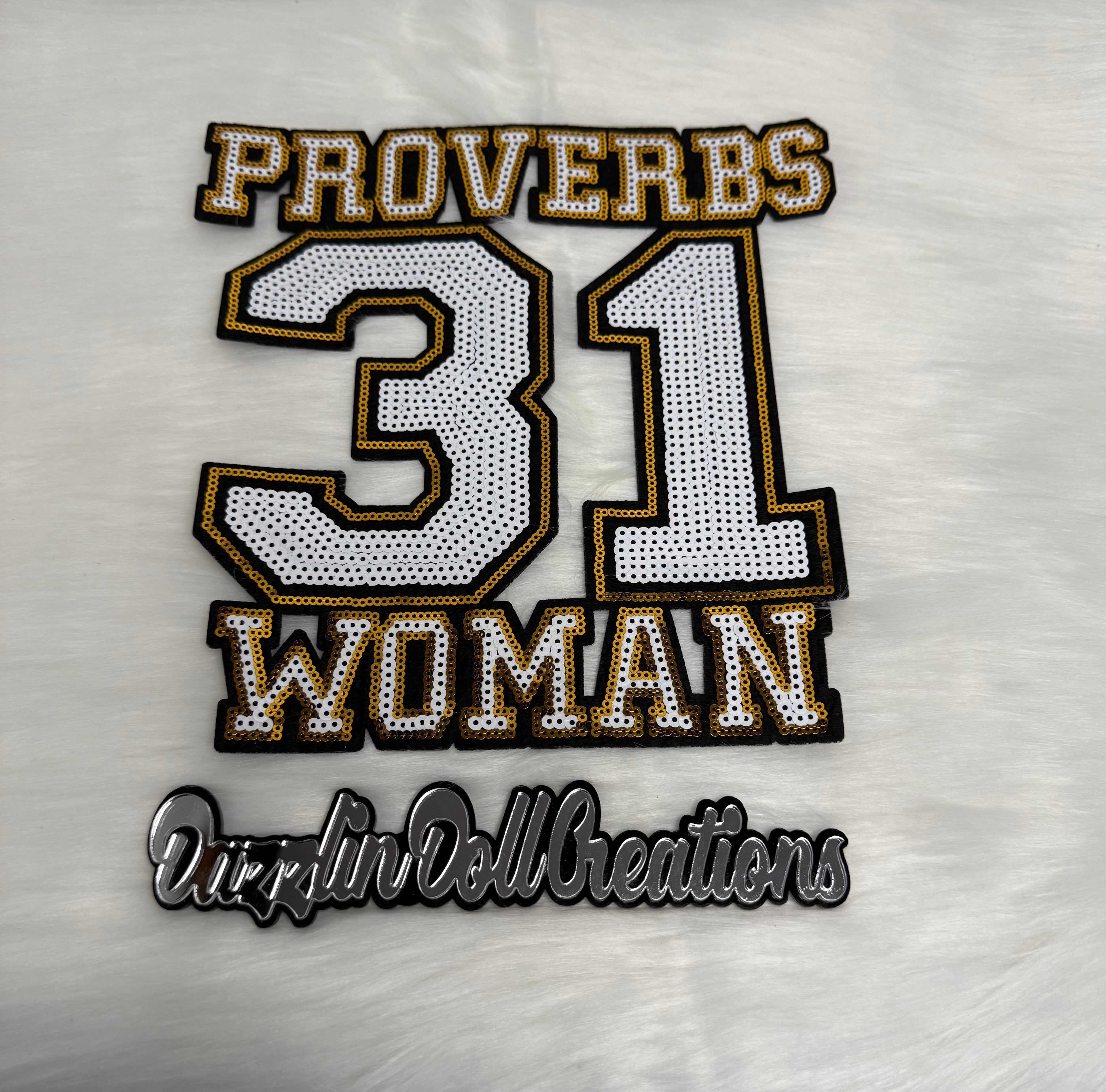 Faith Proverbs 31 Woman Iron-On Big Patch