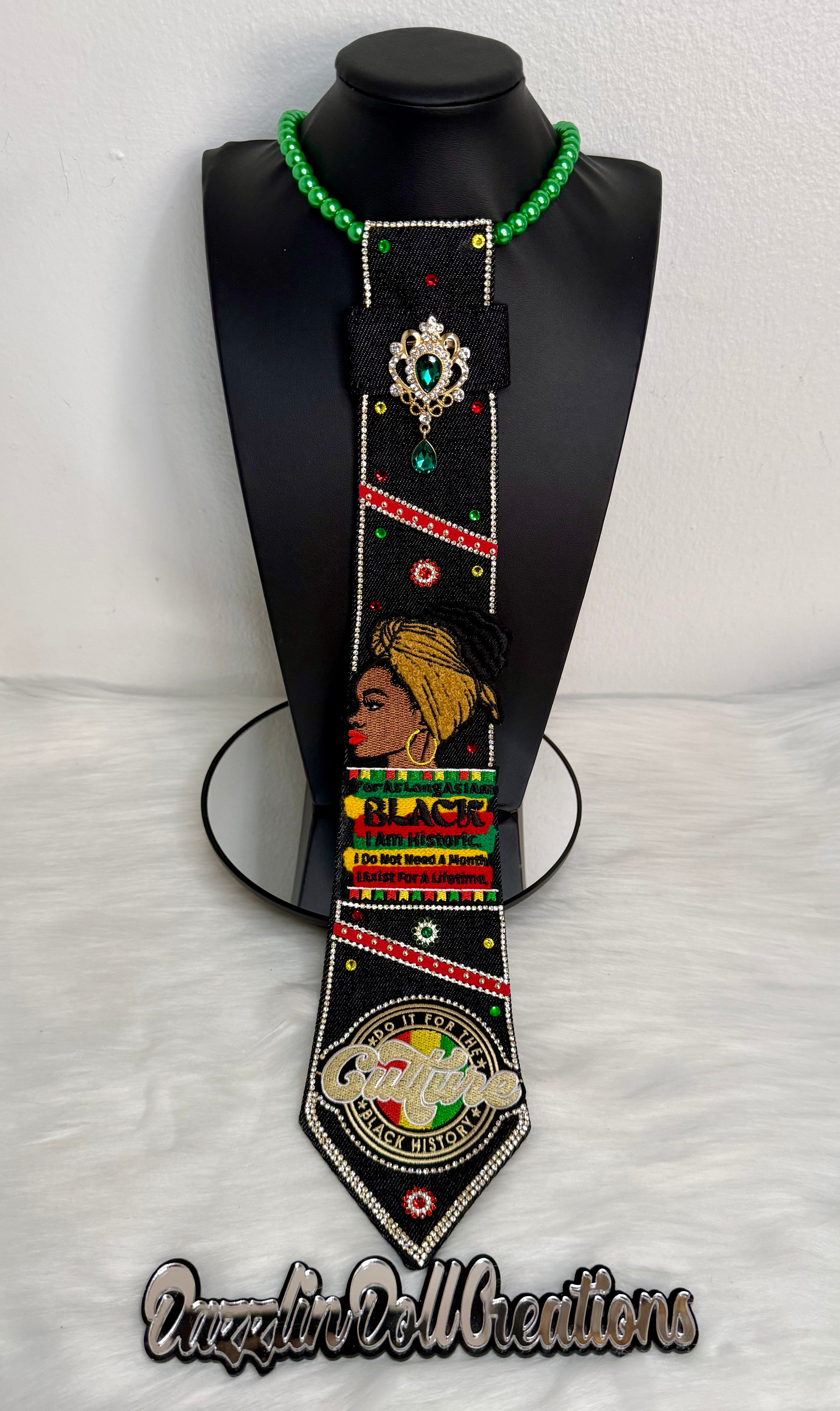 Black History Culture Custom Tie