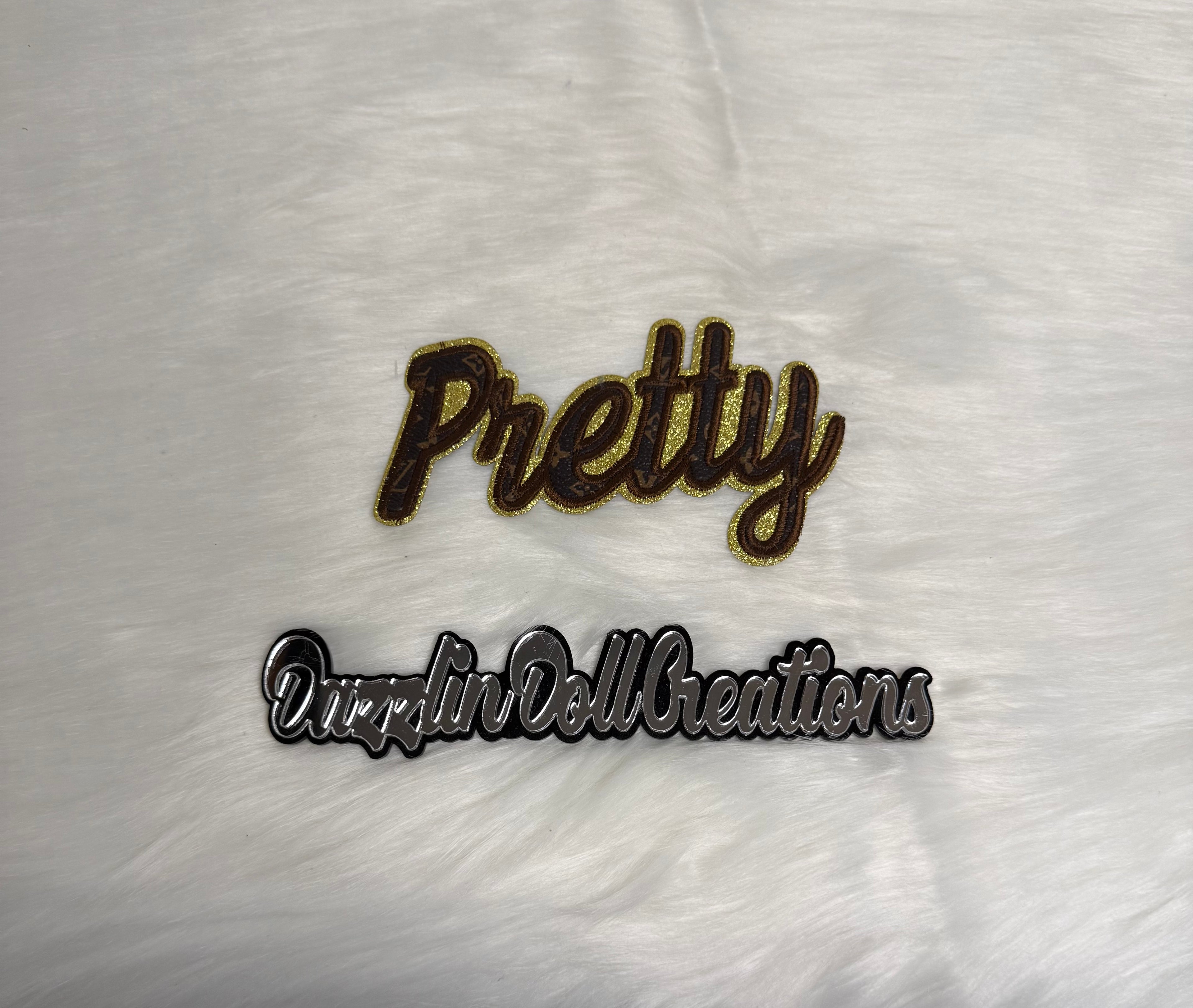 Inspired LV Pretty Word Big Patch