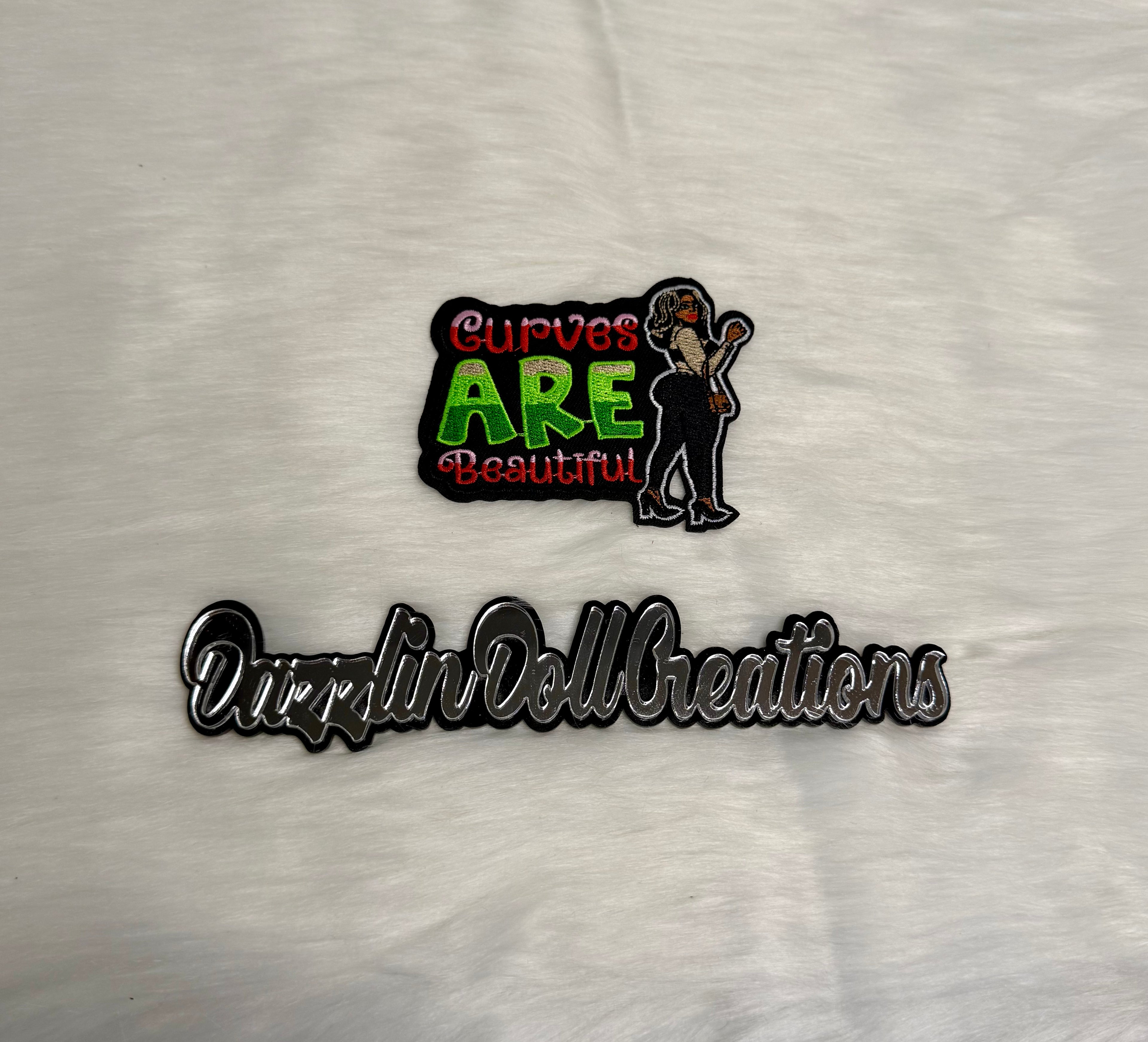 Curves Are Beautiful Iron-On Patch