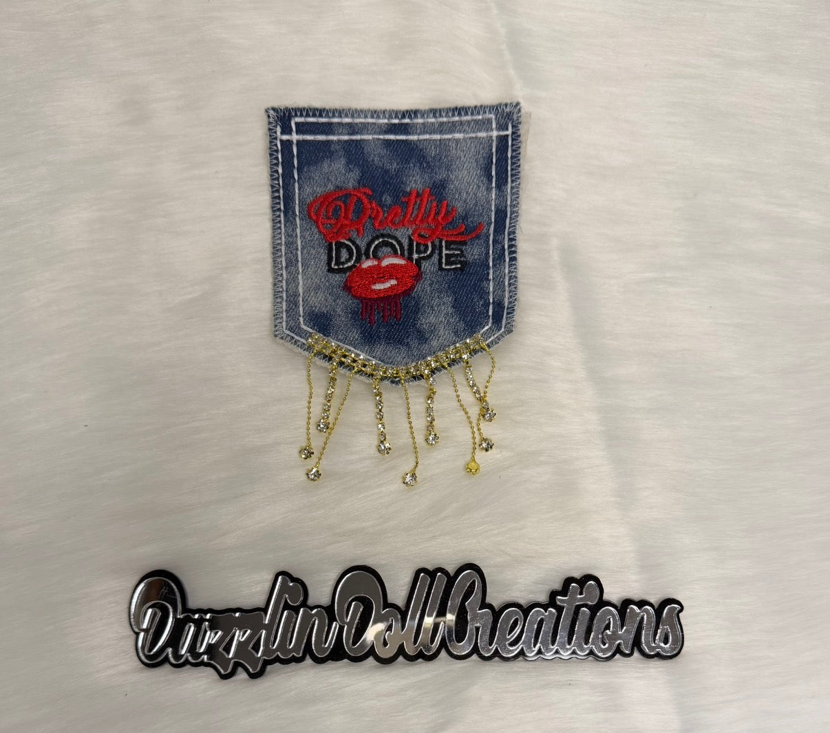 Denium Pretty Dope Pockets With Bling