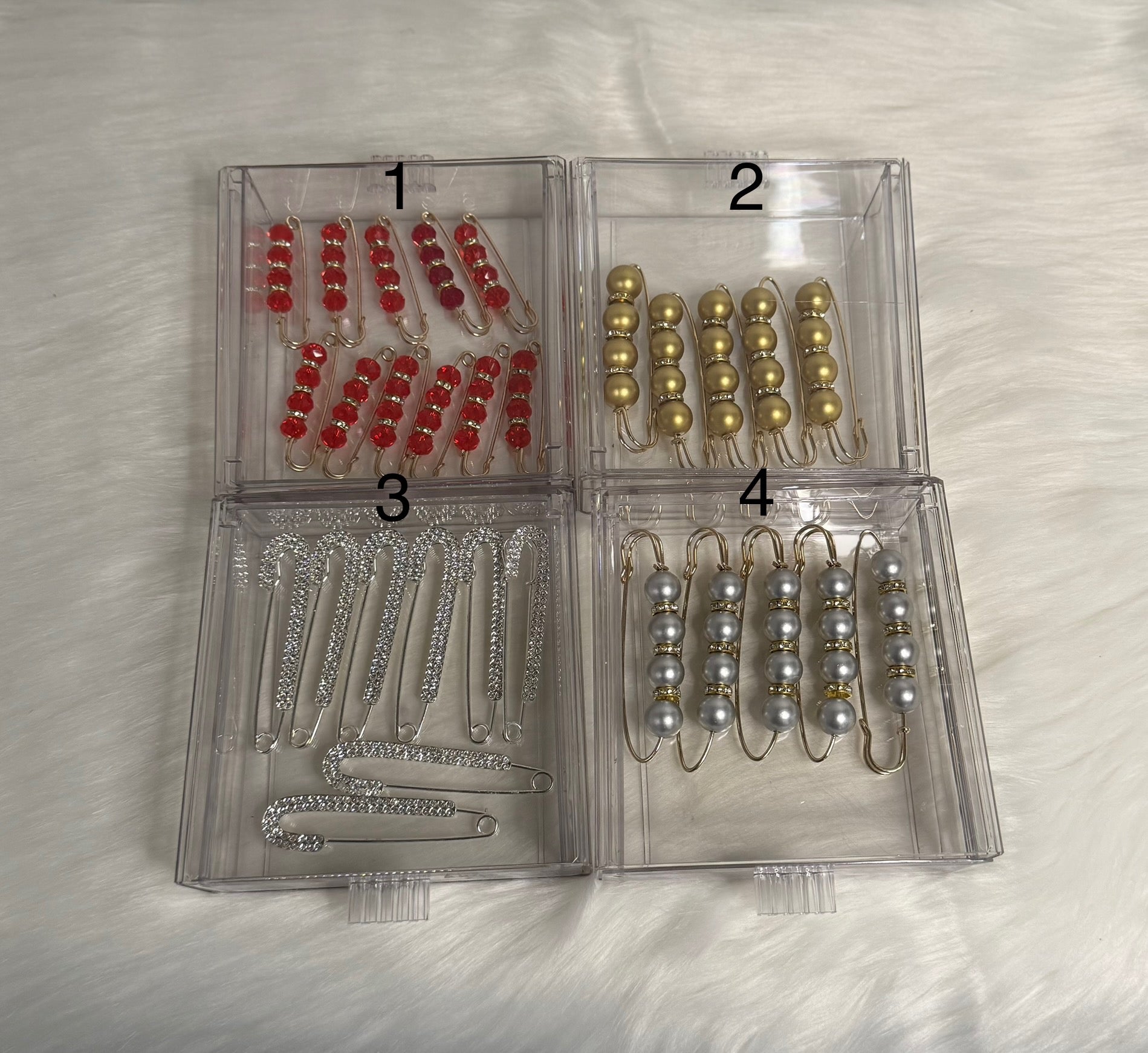 Elegant Pearl Safety Pins