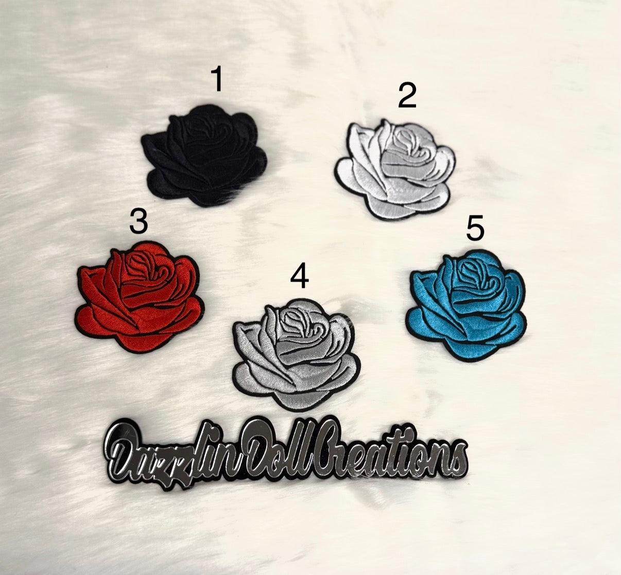 Satin Iron-on Roses