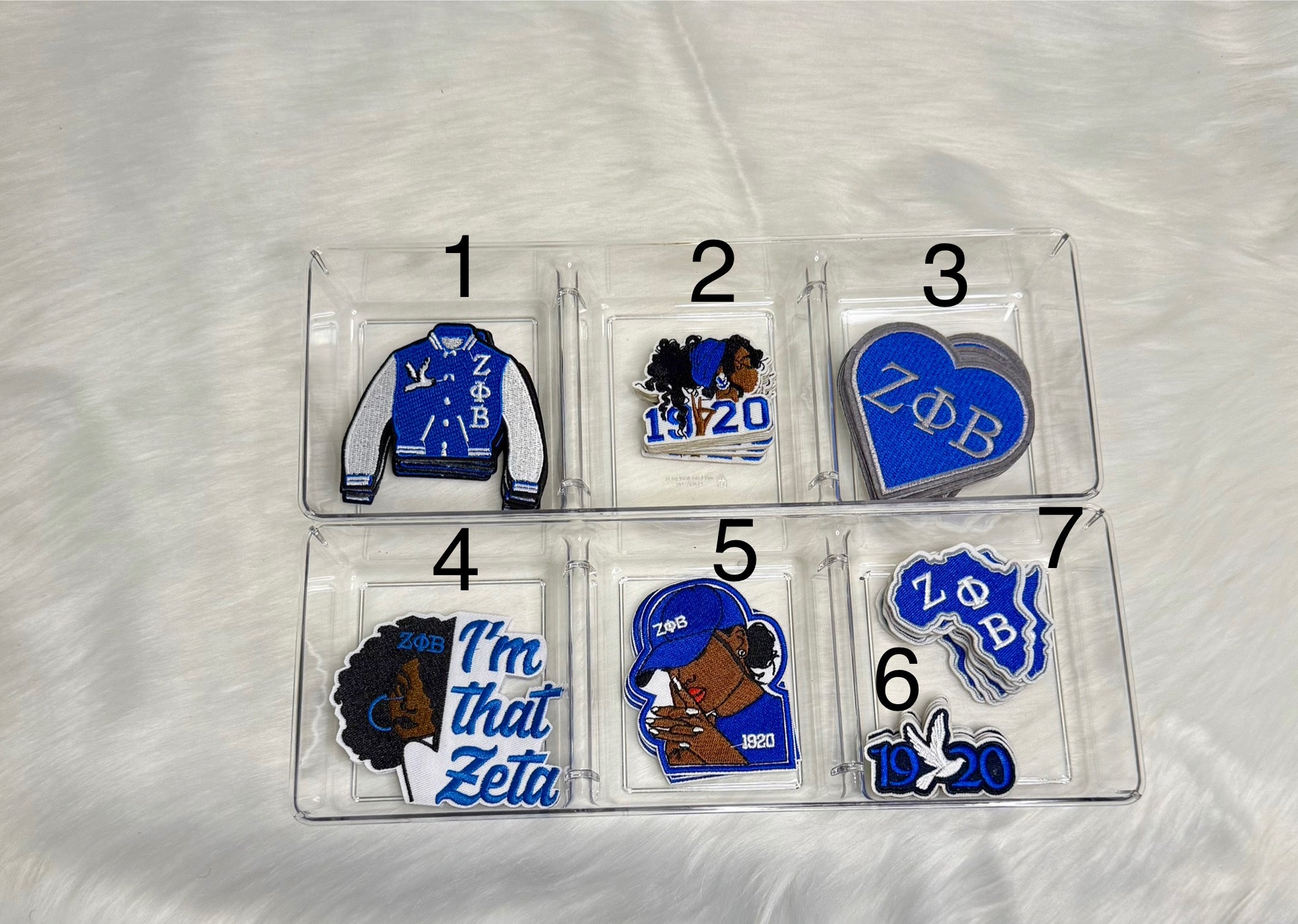 Zeta Phi Beta Sorority Patches