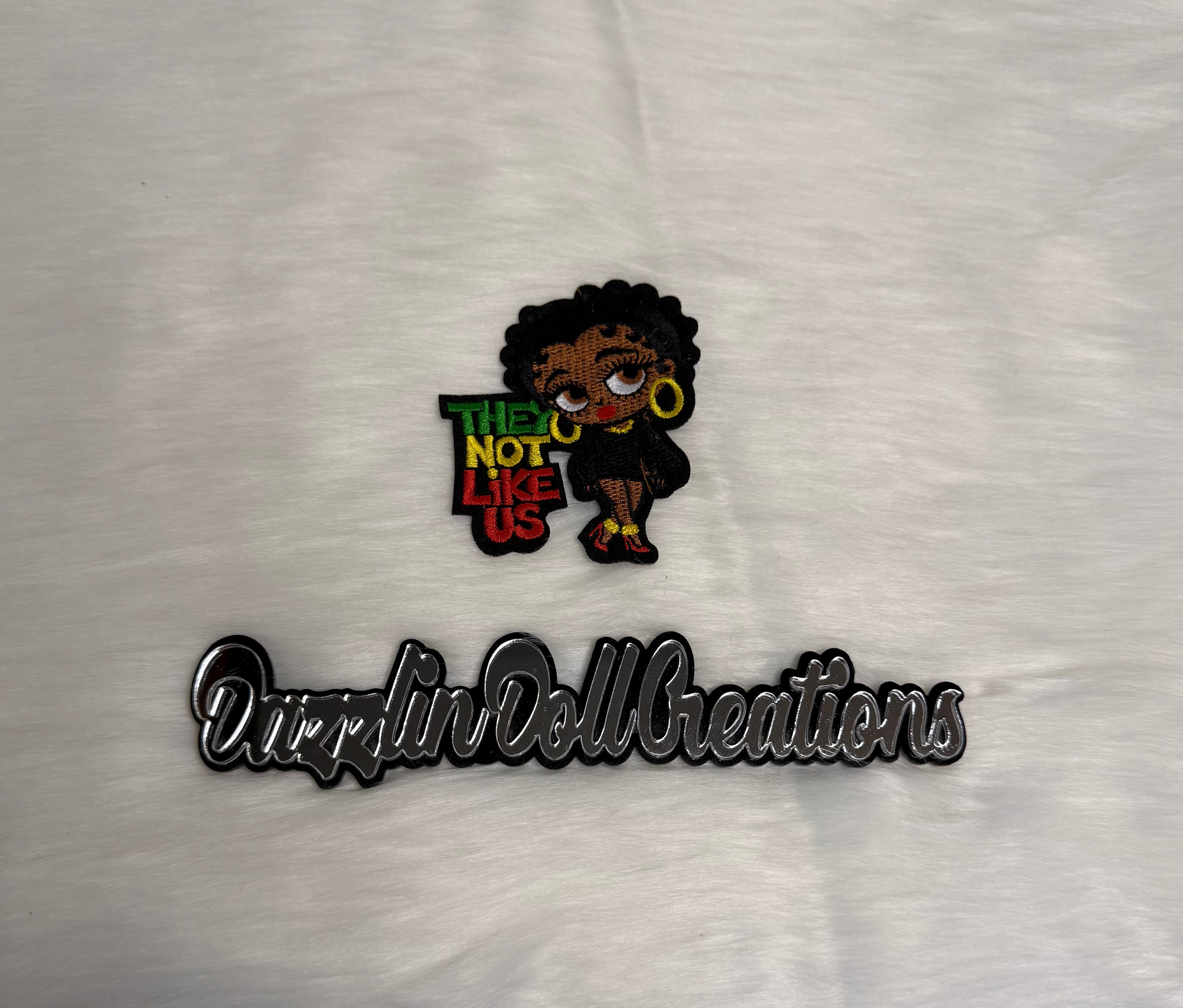 They Not Like Us Betty Boop Iron-On Patch