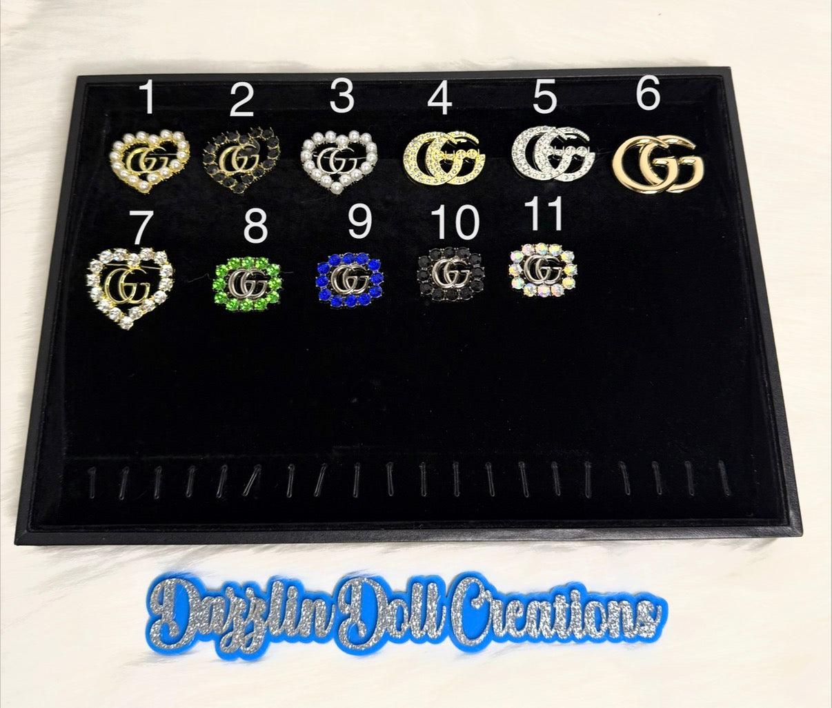 Inspired GG Brooches/Metal Charms