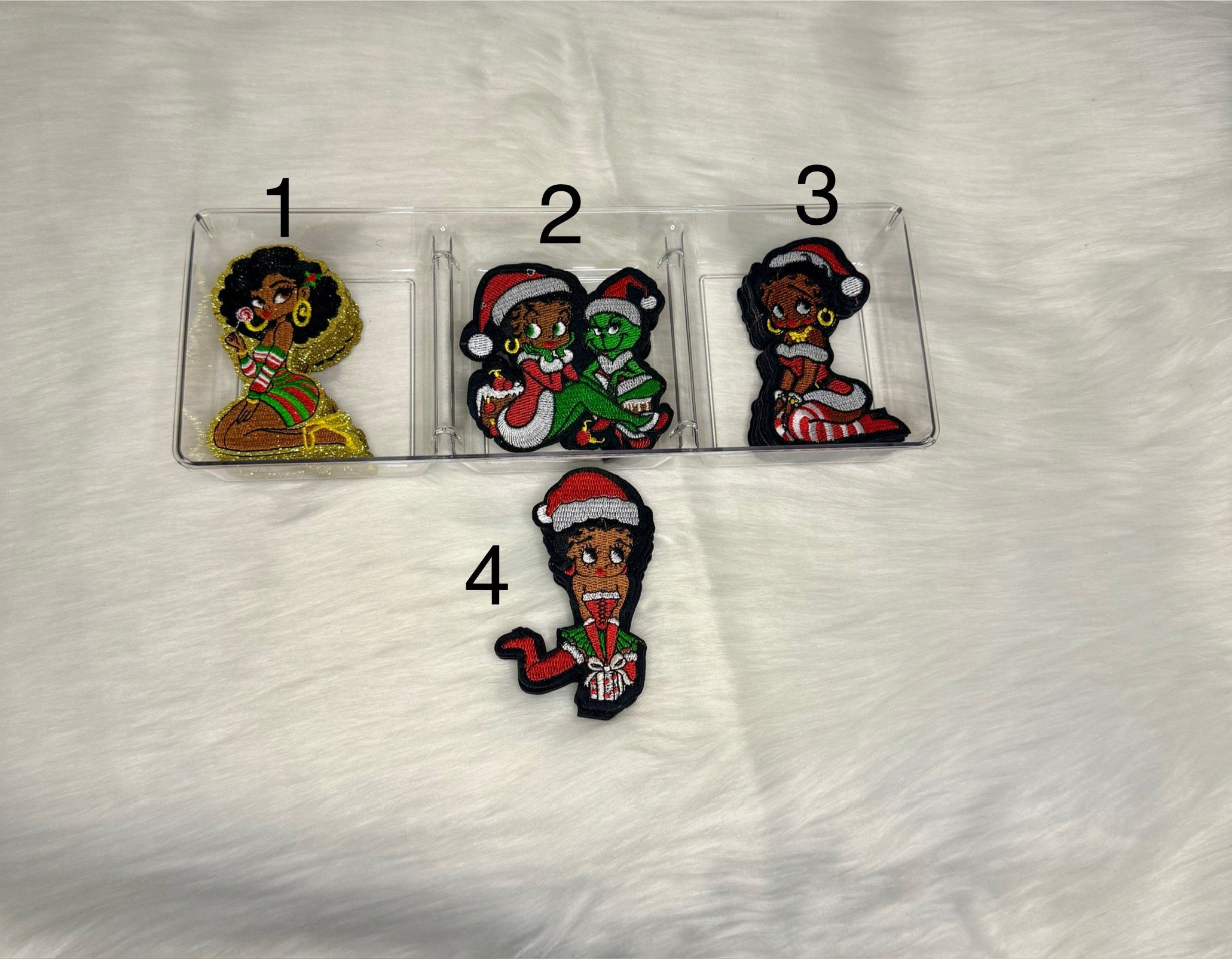 Christmas Betty Boop Patches
