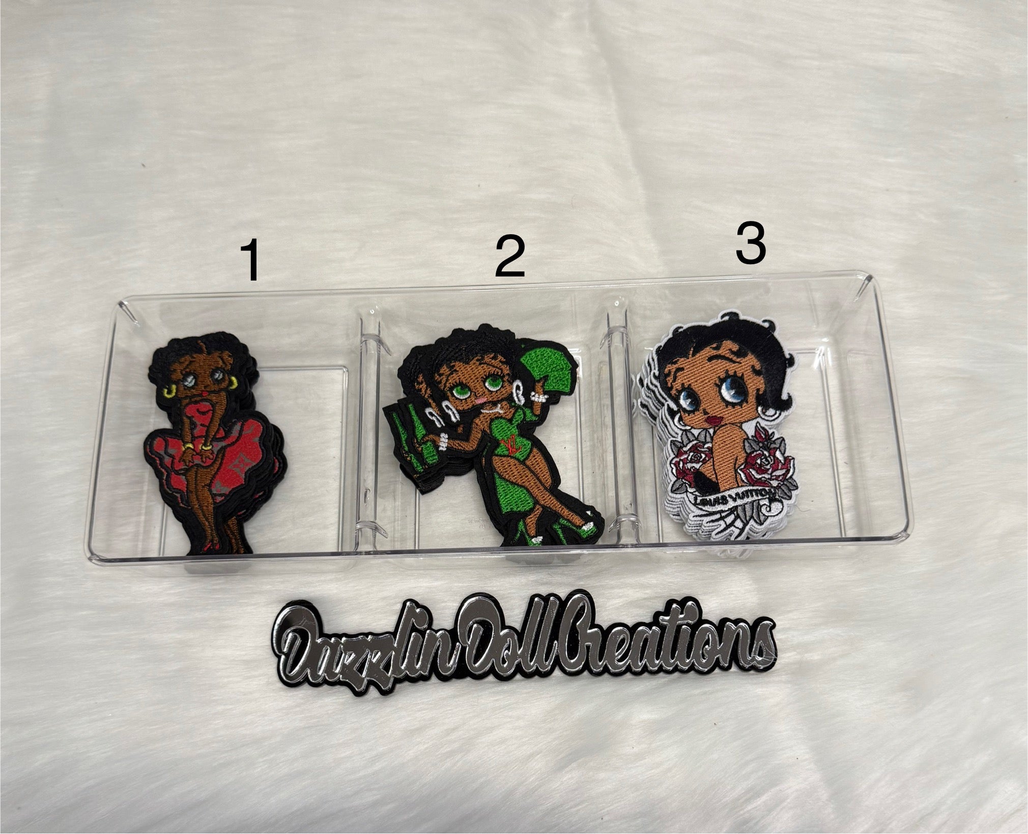 Inspired LV Betty Boop Patches