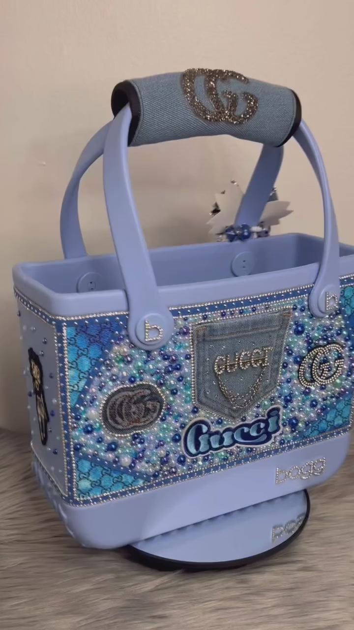 Unique Blue Inspired GG Bogg Bag