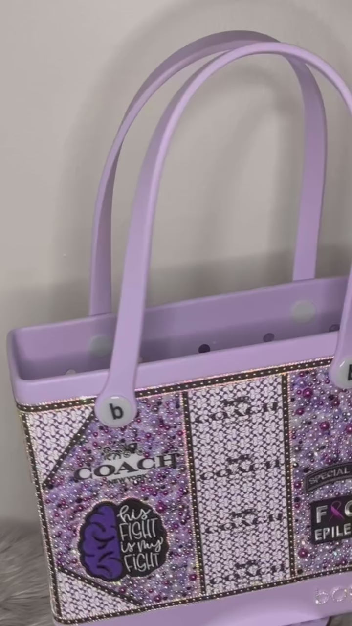 Purple Inspired Designer Bogg Bag