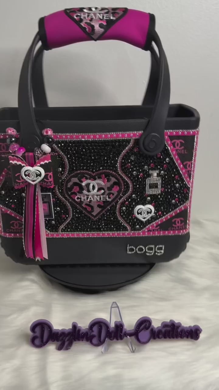 Black and Pink Inspired CC Bogg Bag